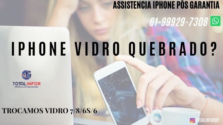 conserto iphone vidro quebrado