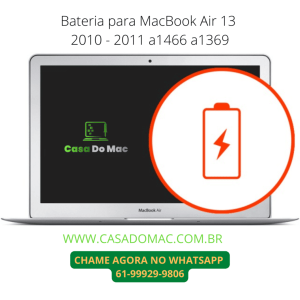 Bateria Para Macbook Air 13 2010 - 2011 A1466 A1369